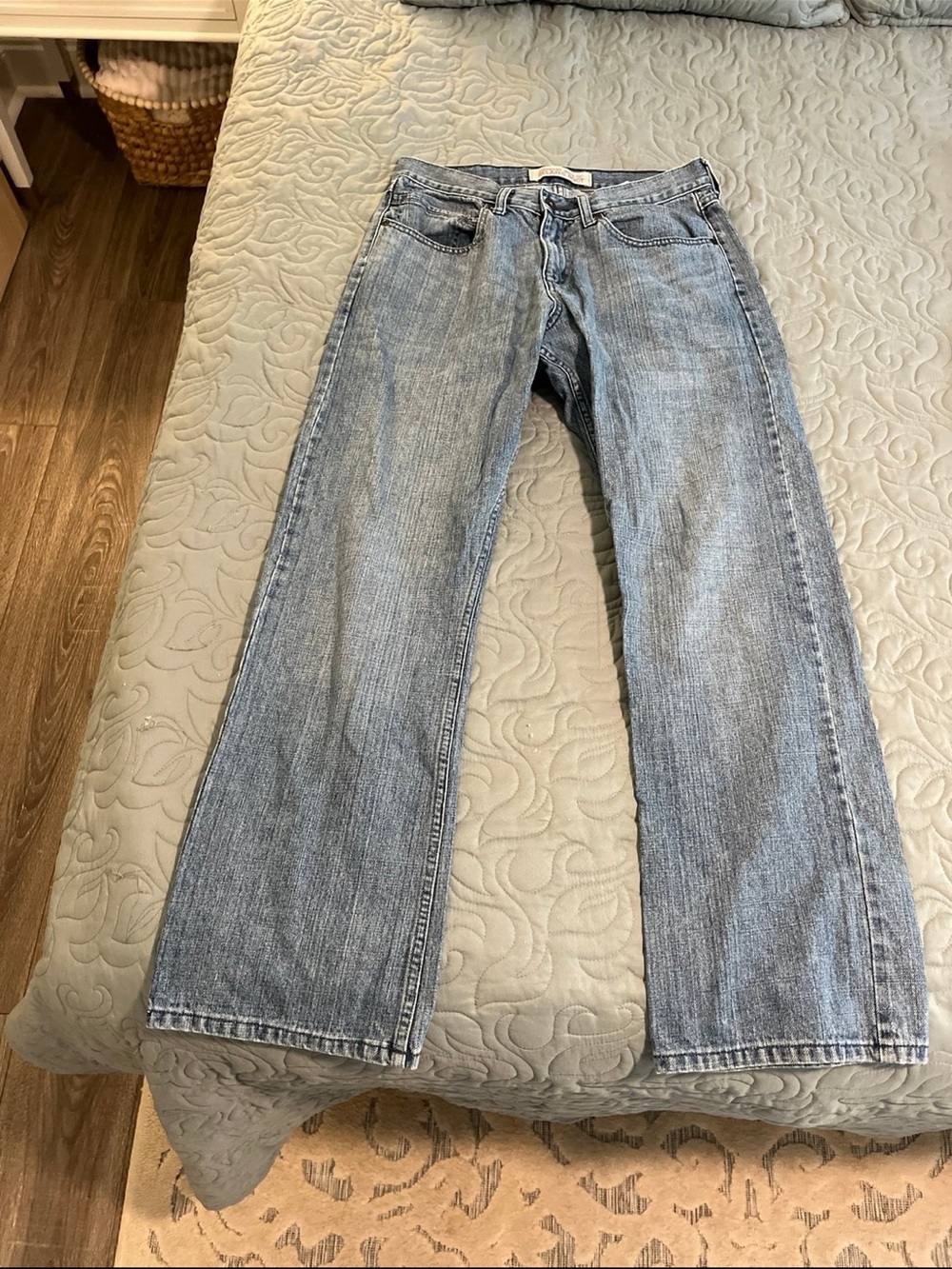 Wrangler Men's Light Blue Bootcut Jeans